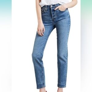 LEVI’S Wedgie Skinny Denim Jeans 31 Medium Wash High Rise NEW NWT